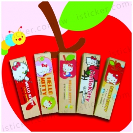 Hello Kitty 我愛蘋果系列 彩色四分木印(圖)