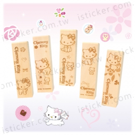 Charmmy Kitty - sweet Wooden Seal (Carved)(圖)