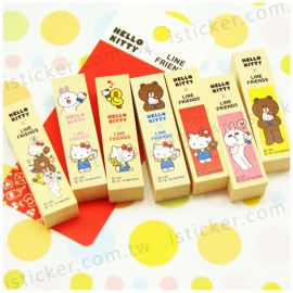 Hello Kitty x LINE FRIENDS 聯名款 四分木印(圖)