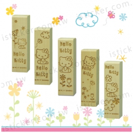 Hello Kitty 花卉系列 四分木印(圖)