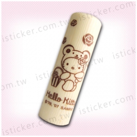 Hello Kitty 玫瑰小熊 合成象牙印章組(圖)