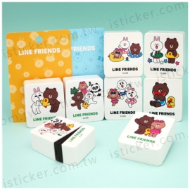 LINE FRIENDS 方塊光敏連續印章(圖)
