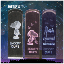 SNOOPY Glass crystal seal set(圖)