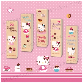 Hello Kitty - afternoon tea Wooden Seal (Colored)(圖)