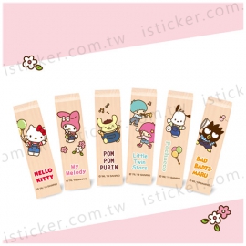 SANRIO character - Overall series wooden seal (Colored)(圖)
